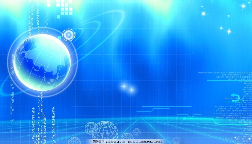 藍色科技背景圖片 創(chuàng)意與未來的視覺表達