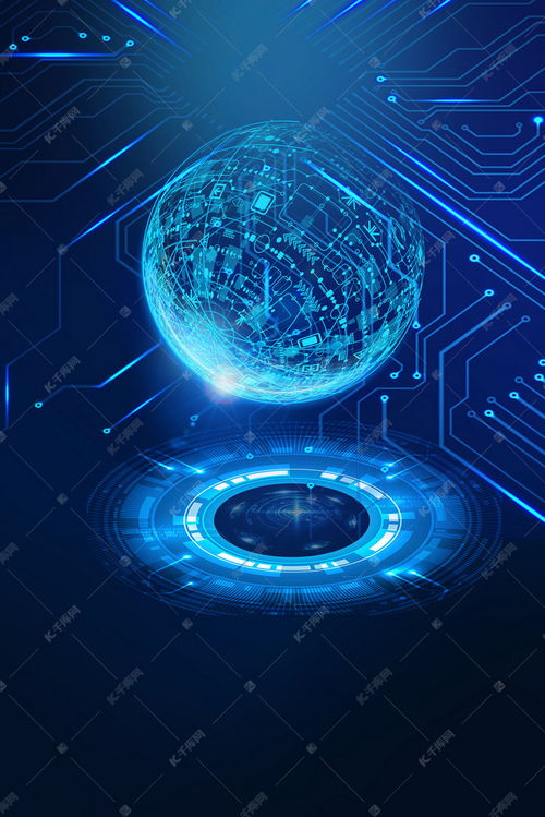 探索藍色科技未來 人工智能科學背景圖在千庫網(wǎng)免費下載