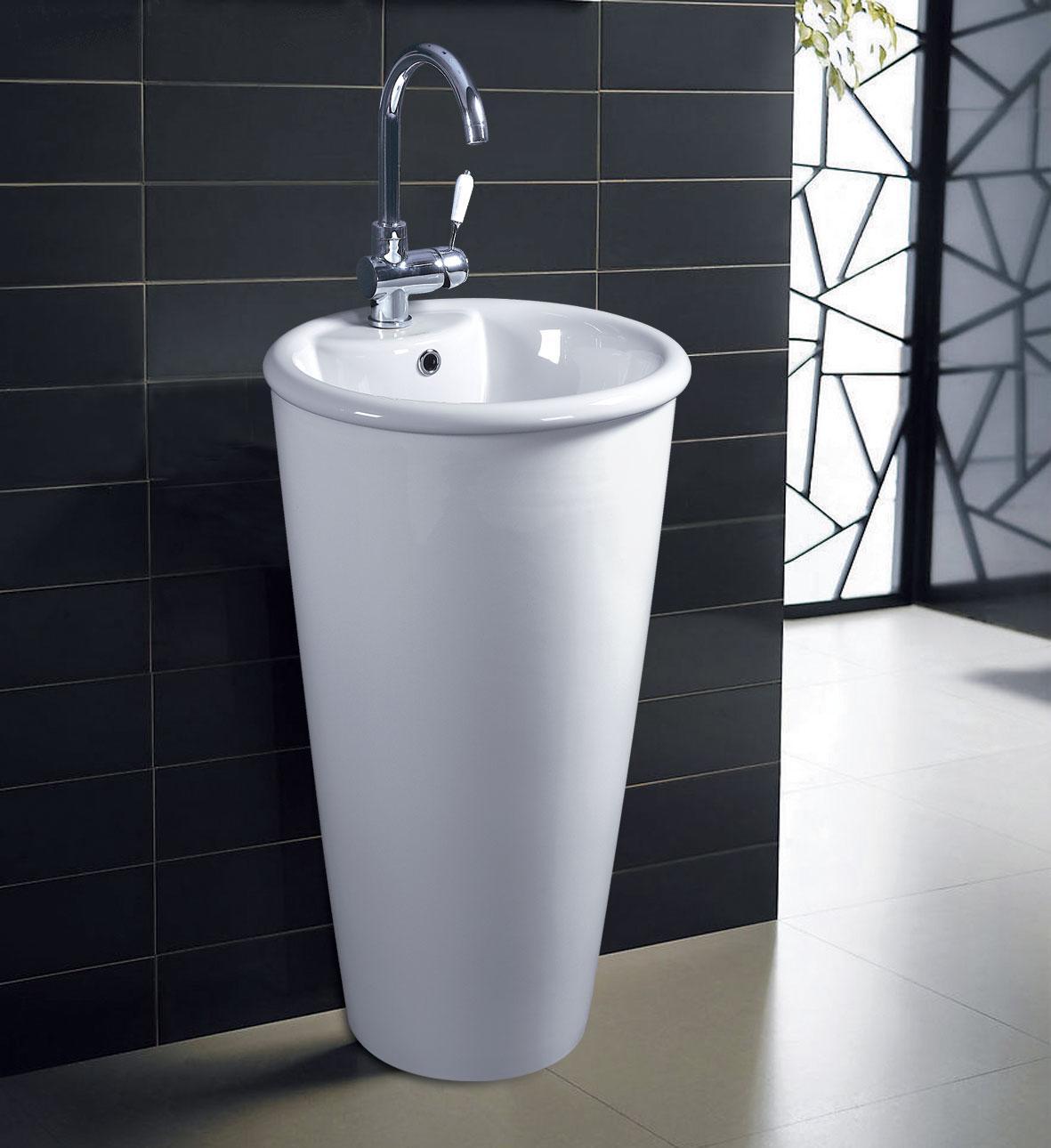 泰陶TA9302立柱盆 設計與功能兼?zhèn)涞默F(xiàn)代衛(wèi)浴選擇